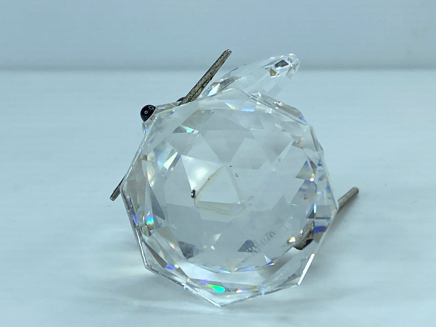Swarovski Silver Crystal Large Mouse With Spring Coil Tail COA Mirror S92