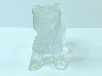 Lalique Figurine Dog Yorkshire Standing - Superboy Debout 11747 Crystal