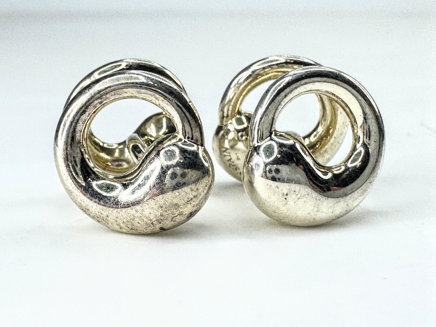 Vintage Tiffany & Co. Silver Peretti Eternal Circle Cufflinks 11.3g SS463