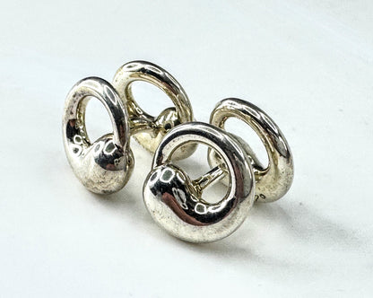 Vintage Tiffany & Co. Silver Peretti Eternal Circle Cufflinks 11.3g SS463