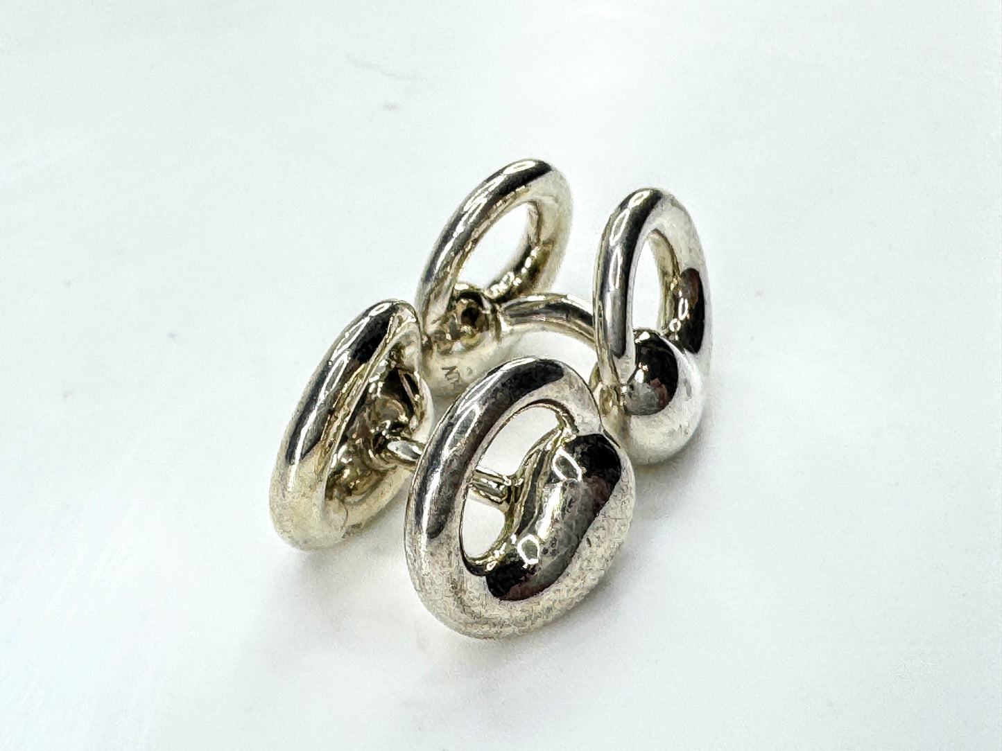 Vintage Tiffany & Co. Silver Peretti Eternal Circle Cufflinks 11.3g SS463