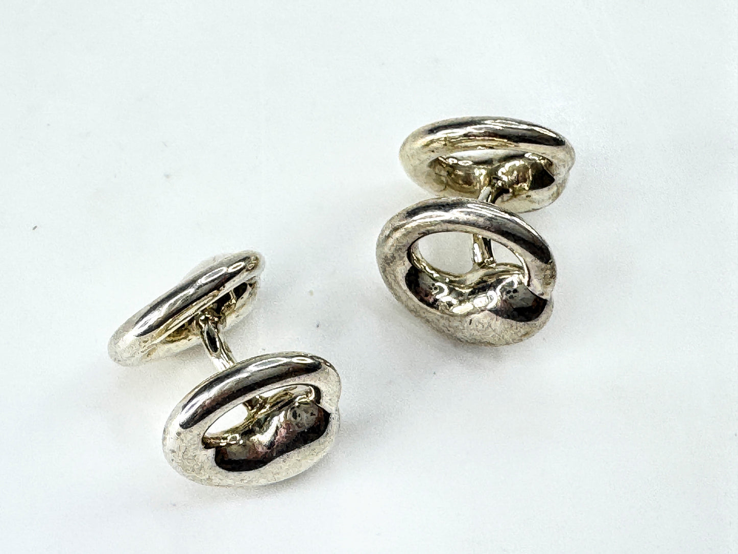 Vintage Tiffany & Co. Silver Peretti Eternal Circle Cufflinks 11.3g SS463