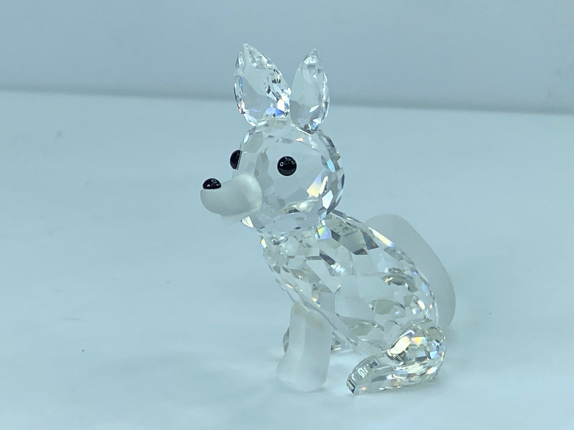 Swarovski Crystal Figurine, large Fox 2 3/4" 013837 COA Mirror S98