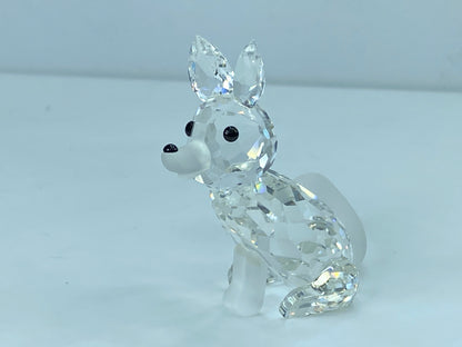 Swarovski Crystal Figurine, large Fox 2 3/4" 013837 COA Mirror S98