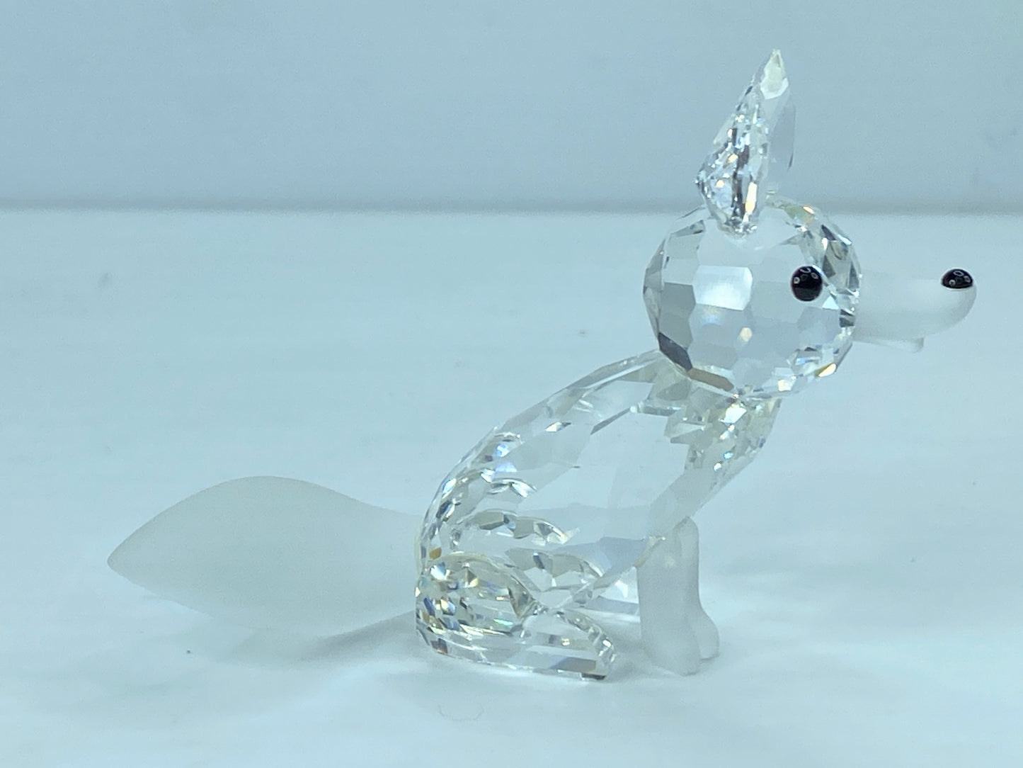 Swarovski Crystal Figurine, large Fox 2 3/4" 013837 COA Mirror S98
