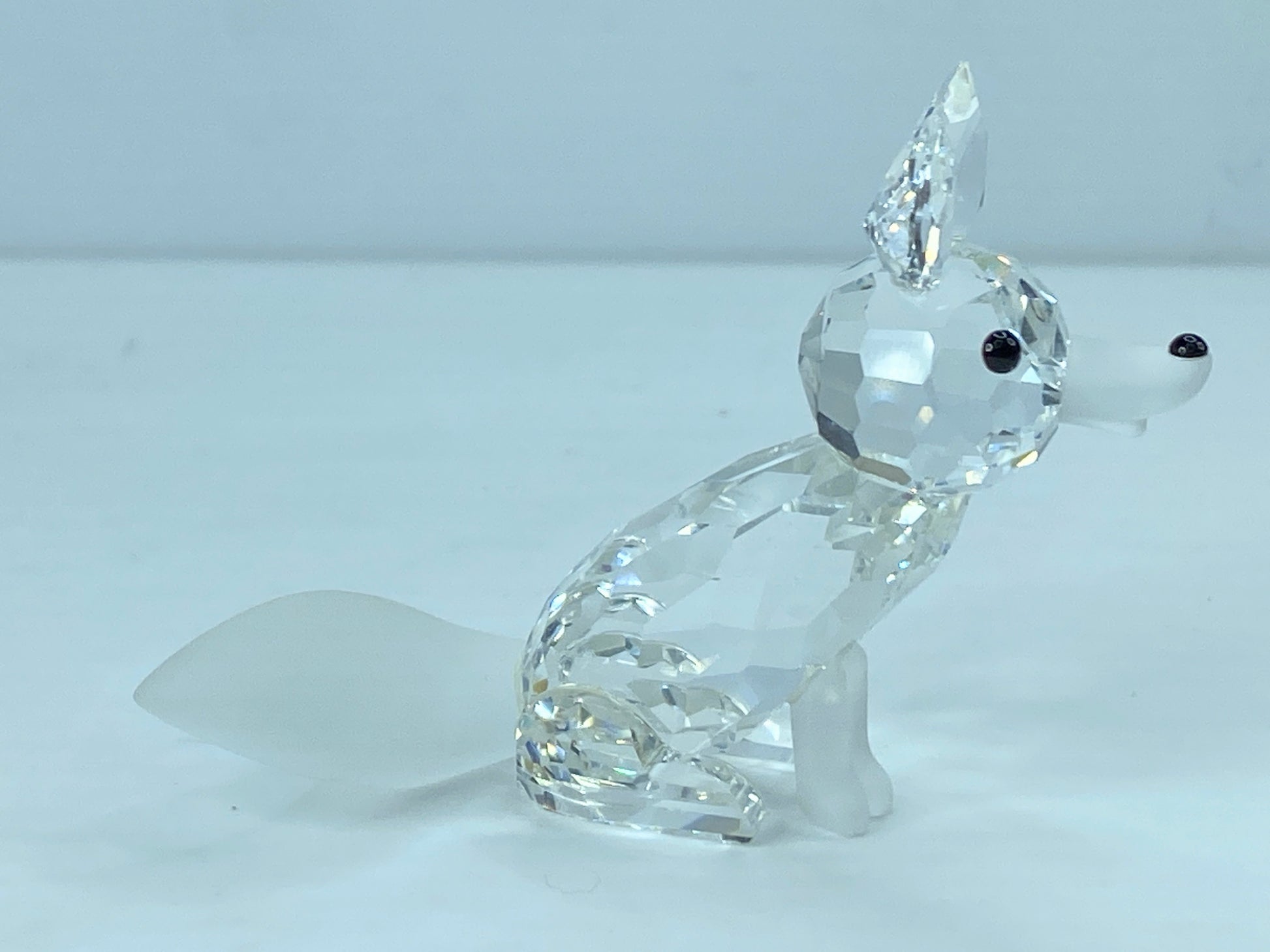 Swarovski Crystal Figurine, large Fox 2 3/4" 013837 COA Mirror S98
