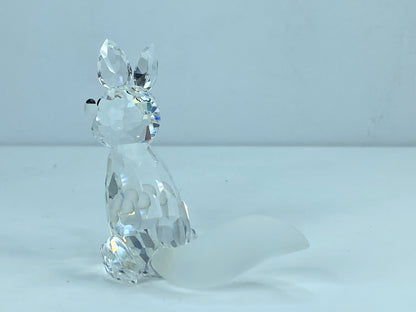 Swarovski Crystal Figurine, large Fox 2 3/4" 013837 COA Mirror S98