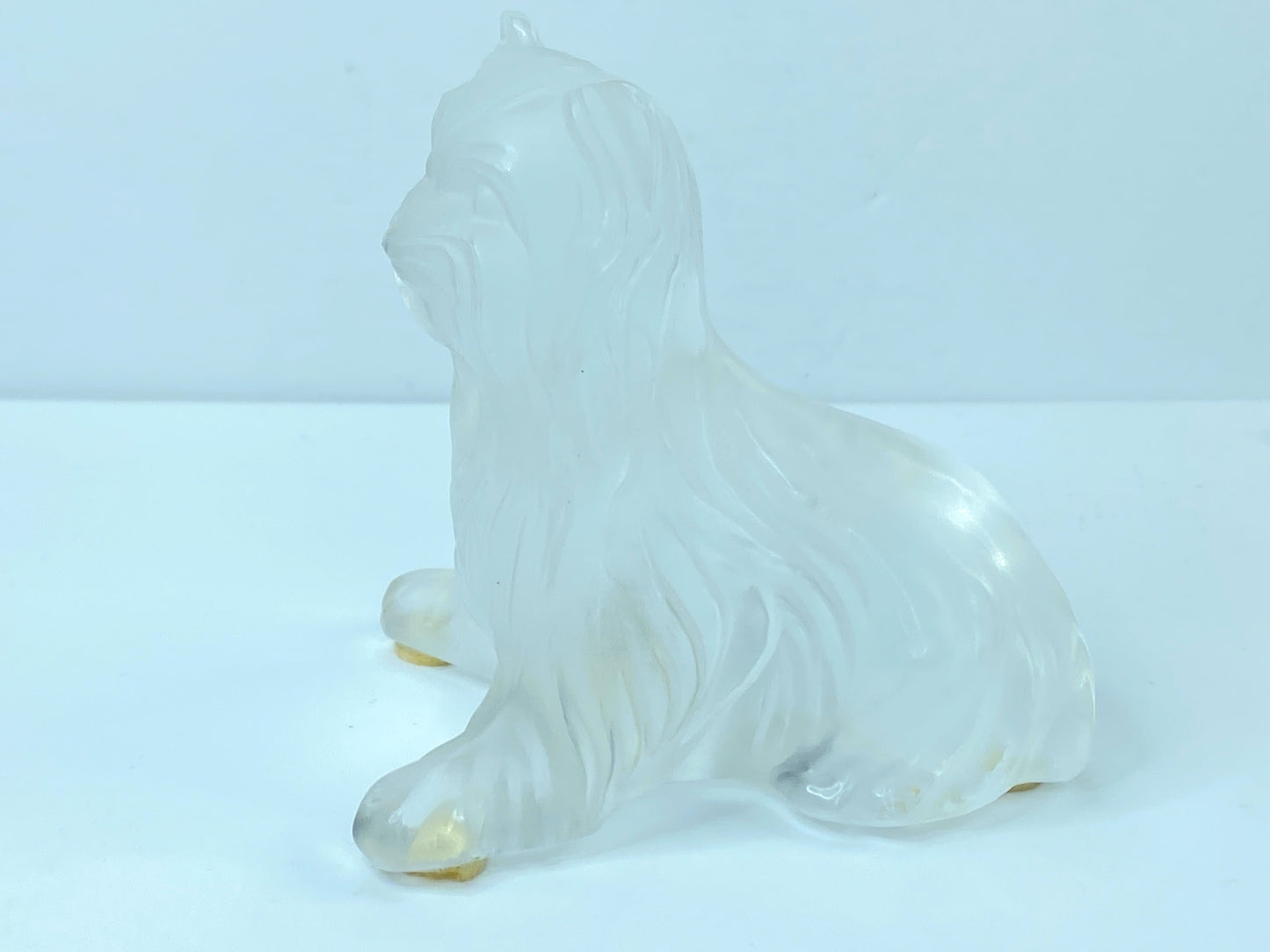 Lalique Figurine Dog Yorkshire Sitting - Superboy Debout 11746 Crystal