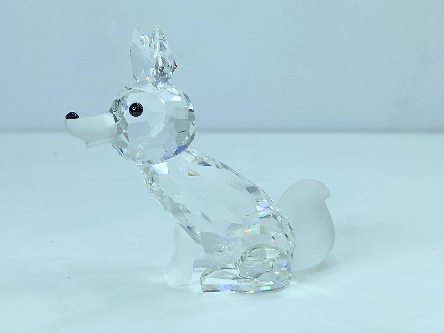 Swarovski Crystal Figurine, large Fox 2 3/4" 013837 COA Mirror S98