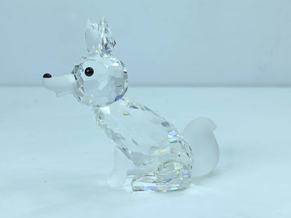 Swarovski Crystal Figurine, large Fox 2 3/4" 013837 COA Mirror S98