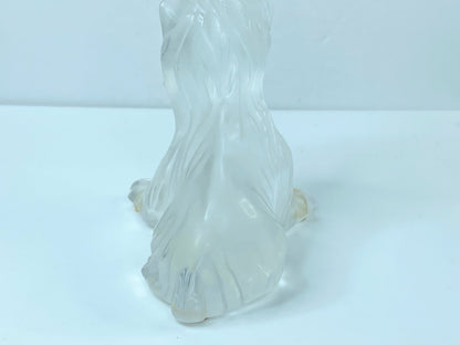 Lalique Figurine Dog Yorkshire Sitting - Superboy Debout 11746 Crystal