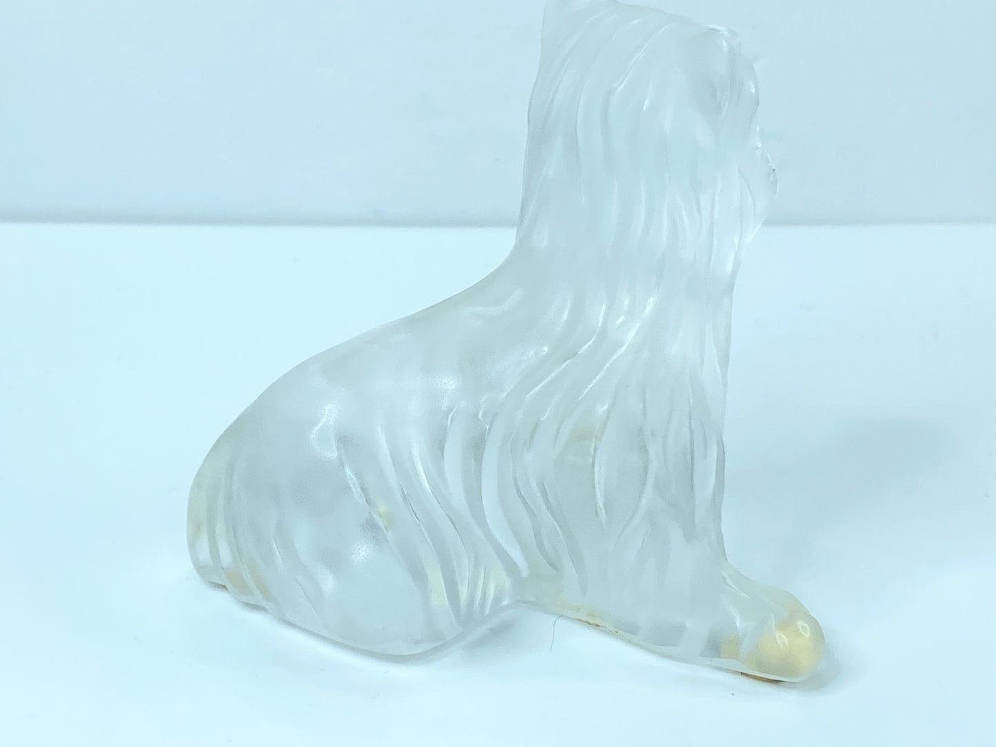 Lalique Figurine Dog Yorkshire Sitting - Superboy Debout 11746 Crystal