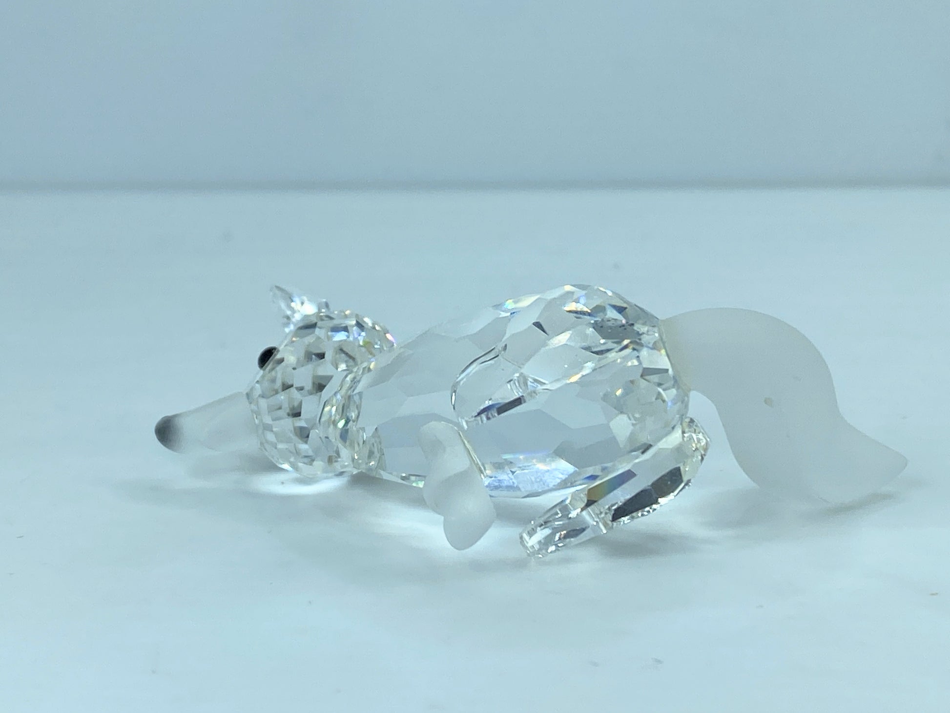 Swarovski Crystal Figurine, large Fox 2 3/4" 013837 COA Mirror S98