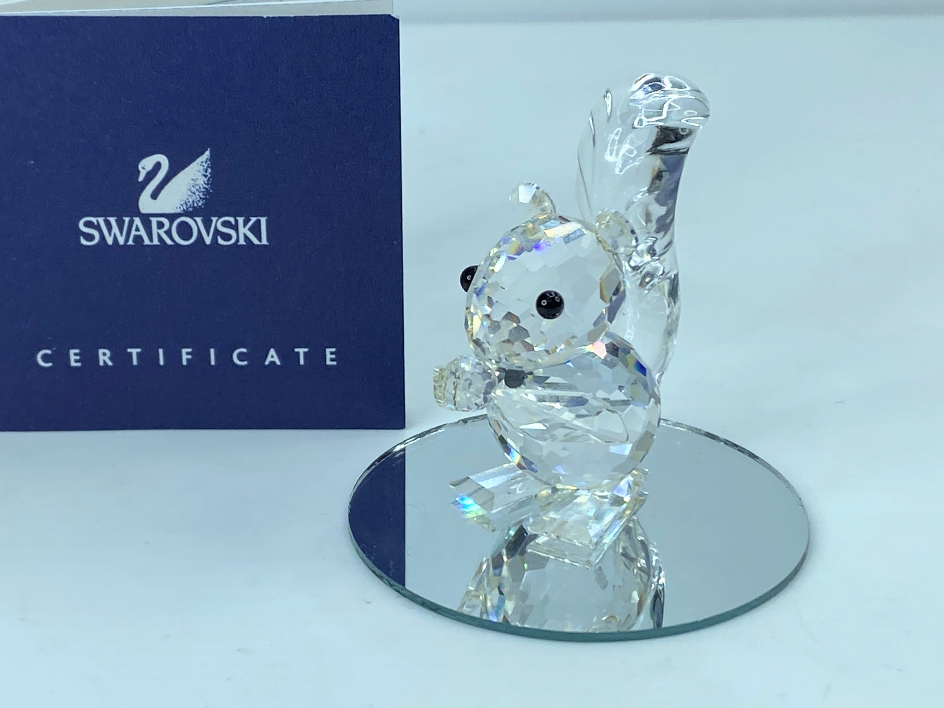 Retired Vintaged Swarovski Crystal Figurine Mint COA Mirror S99