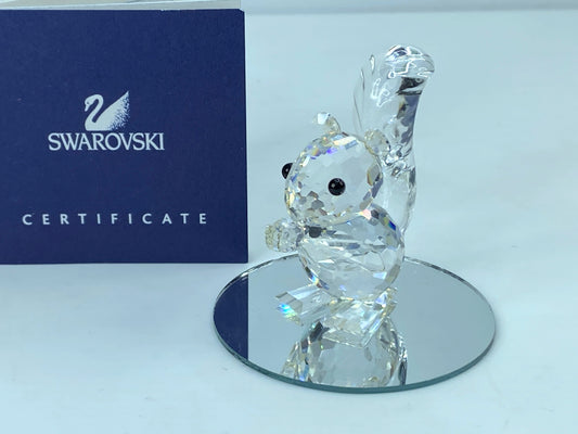 Retired Vintaged Swarovski Crystal Figurine Mint COA Mirror S99