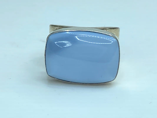 Jay King Sterling Silver Levanda Chalcedony ring s9.1g s6.75 JR74