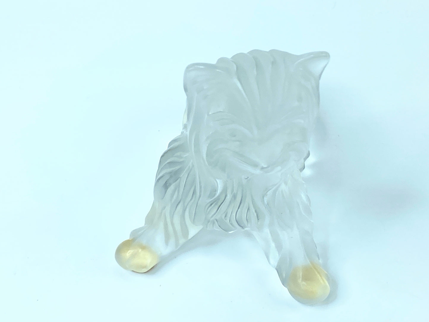 Lalique Figurine Dog Yorkshire Sitting - Superboy Debout 11746 Crystal