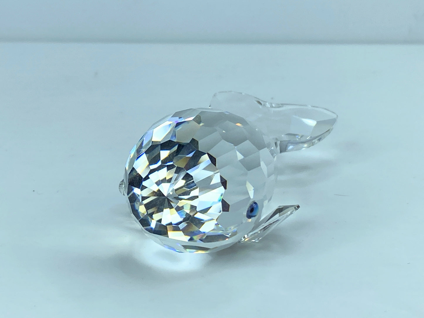 Swarovski Crystal anthropomorphic Austria vtg Humpback Whale Moby Dick COA S100