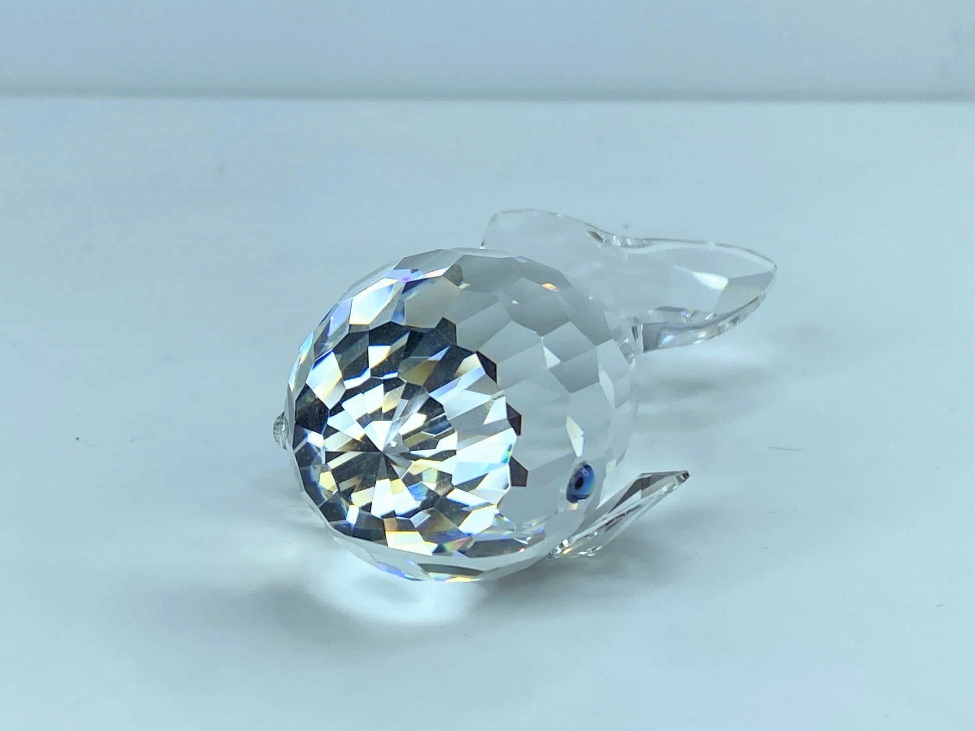 Swarovski Crystal anthropomorphic Austria vtg Humpback Whale Moby Dick COA S100