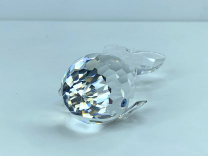 Swarovski Crystal anthropomorphic Austria vtg Humpback Whale Moby Dick COA S100