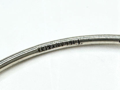 Tiffany & Co. Hook & Eye 18K Gold Sterling Silver Bangle Bracelet JR1880