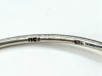 Tiffany & Co. Hook & Eye 18K Gold Sterling Silver Bangle Bracelet JR1880