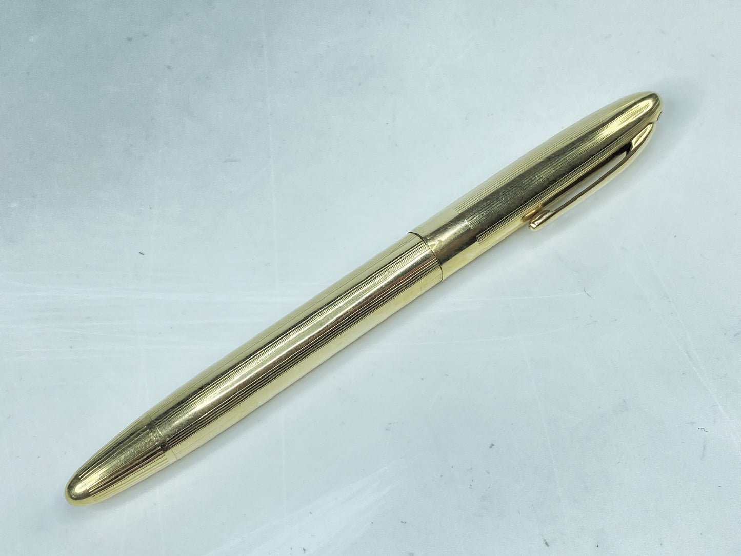 Sheaffer Snorkel Triumph Gold-Filled Fountain Pen 14K Nib Vintage SS154