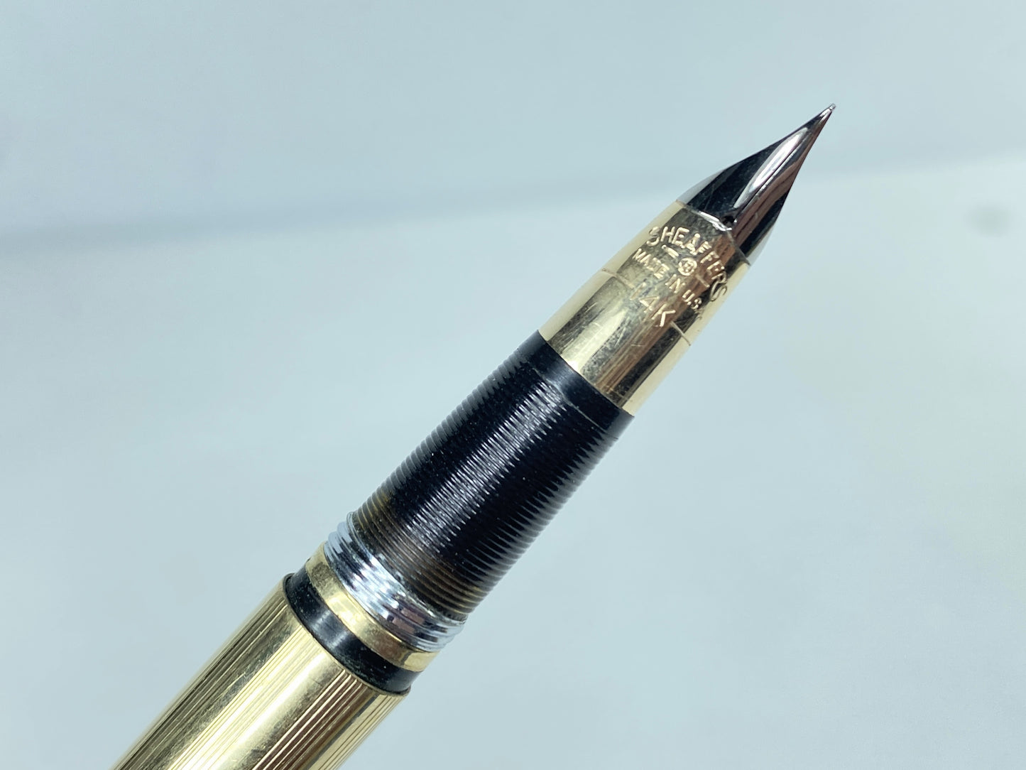 Sheaffer Snorkel Triumph Gold-Filled Fountain Pen 14K Nib Vintage SS154