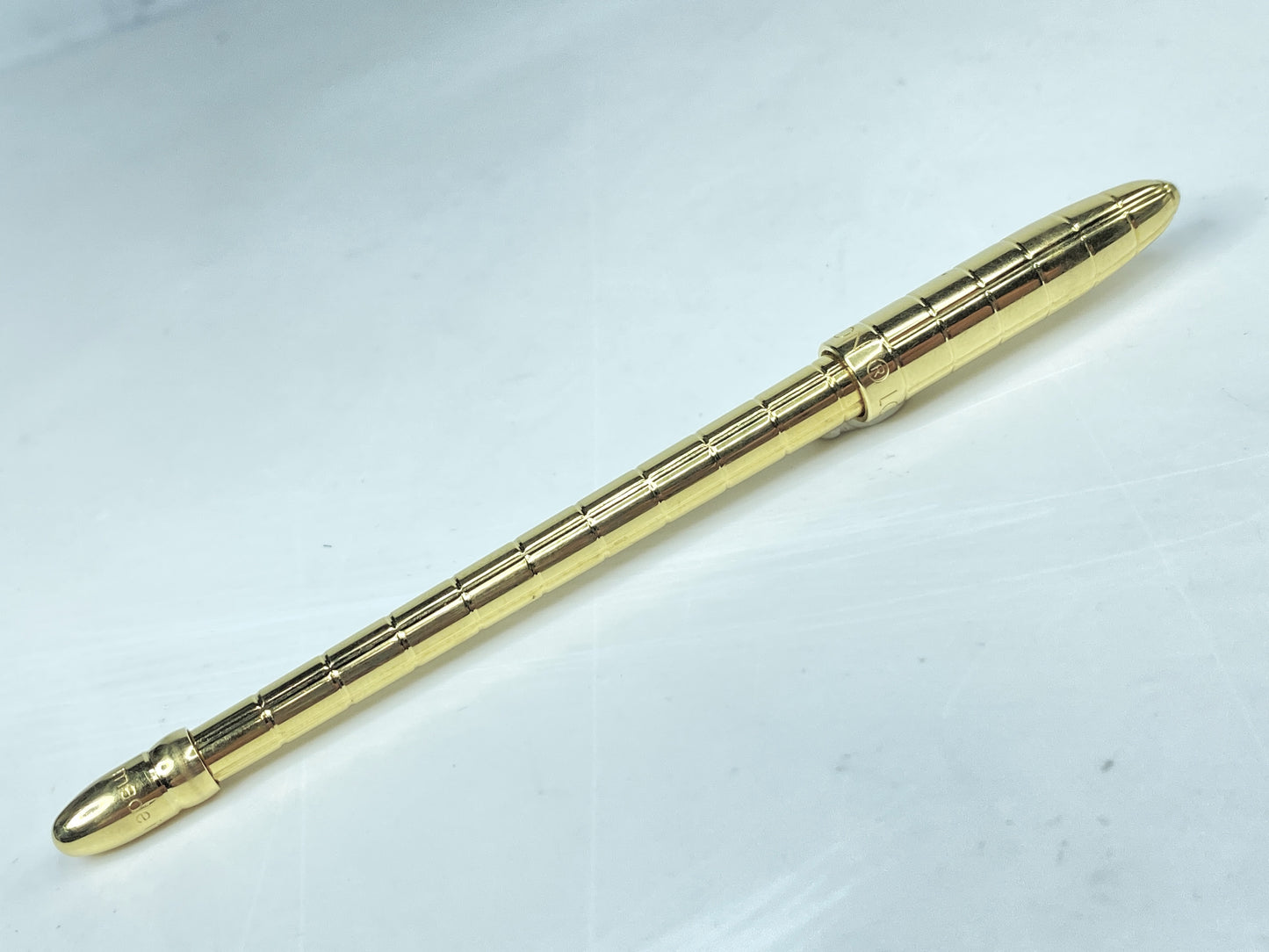 Louis Vuitton Stylo Agenda GM Gold-Tone Ballpoint Pen Vintage (blue ink) SS155