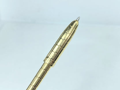 Louis Vuitton Stylo Agenda GM Gold-Tone Ballpoint Pen Vintage (blue ink) SS155
