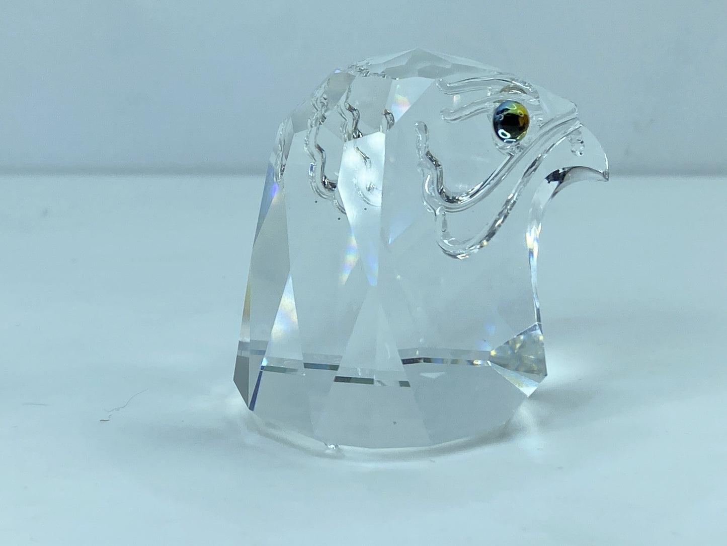 Swarovski Crystal Eagle Falcon Head- Endangered Series Mint COA Mirror S102