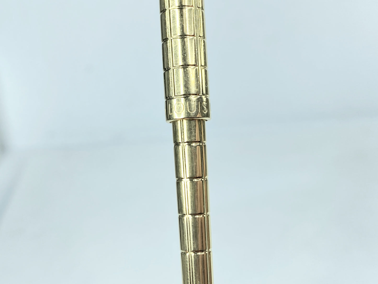 Louis Vuitton Stylo Agenda GM Gold-Tone Ballpoint Pen Vintage (blue ink) SS155