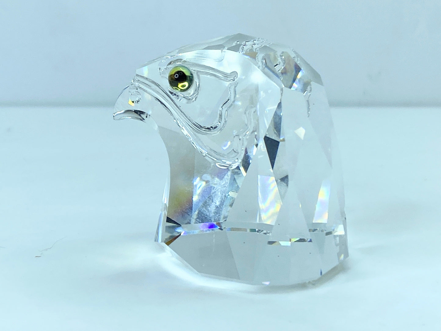 Swarovski Crystal Eagle Falcon Head- Endangered Series Mint COA Mirror S102