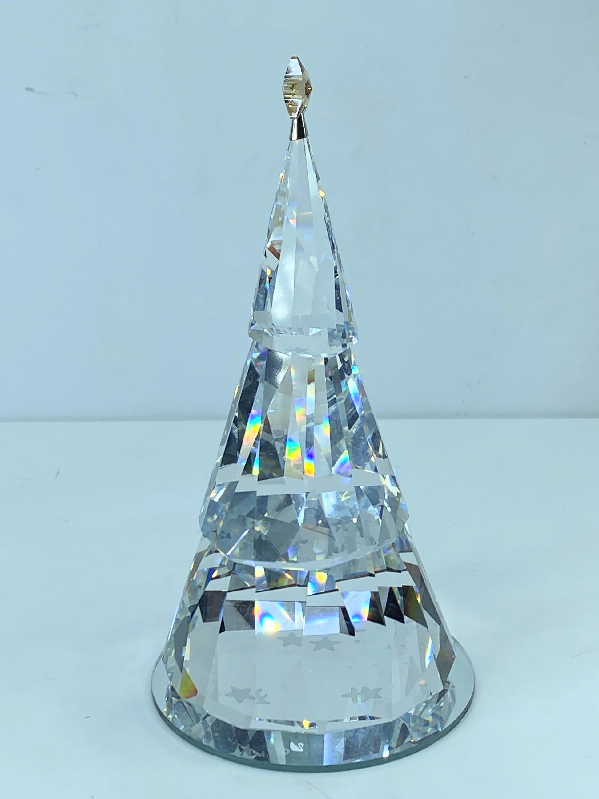 Swarovski Magical Christmas Tree 1006041 Figurine Retired Mint COA Mirror S103