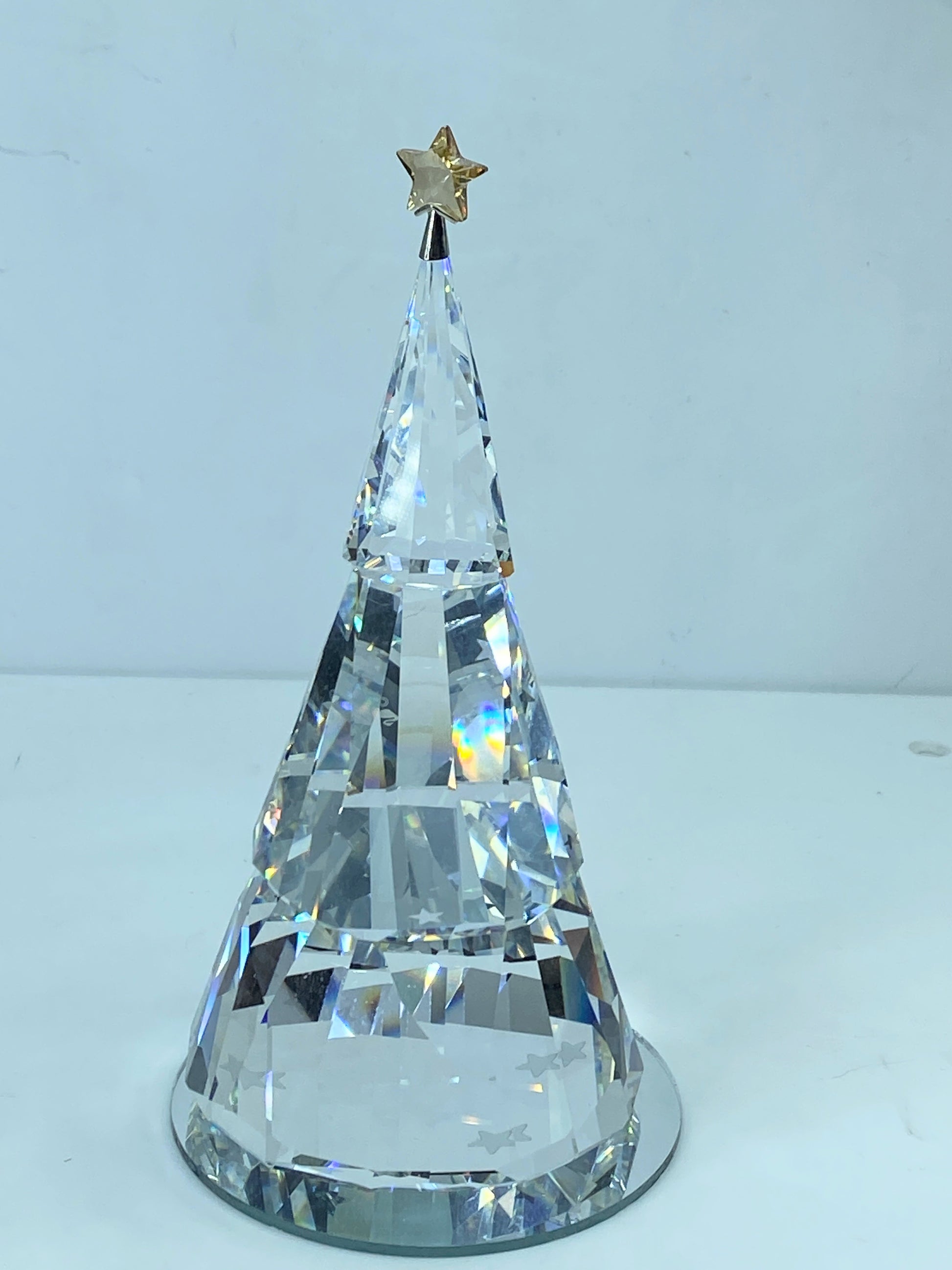 Swarovski Magical Christmas Tree 1006041 Figurine Retired Mint COA Mirror S103