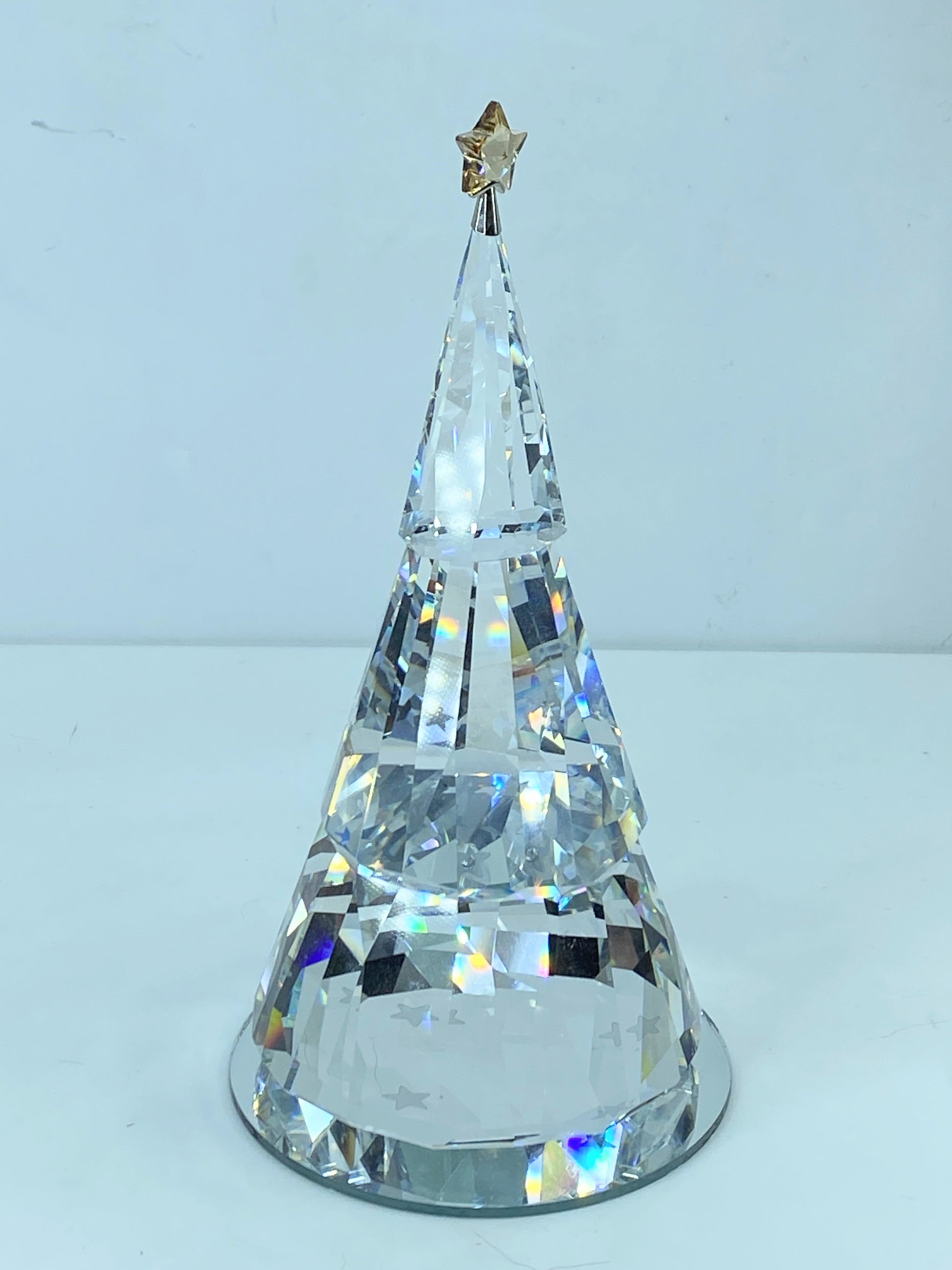 Swarovski Magical Christmas Tree 1006041 Figurine Retired Mint COA Mirror S103