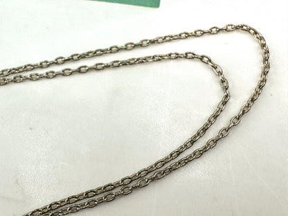 Vintage Tiffany & Co. Elsa Peretti Double Open Heart 925 Silver Necklace JR1886