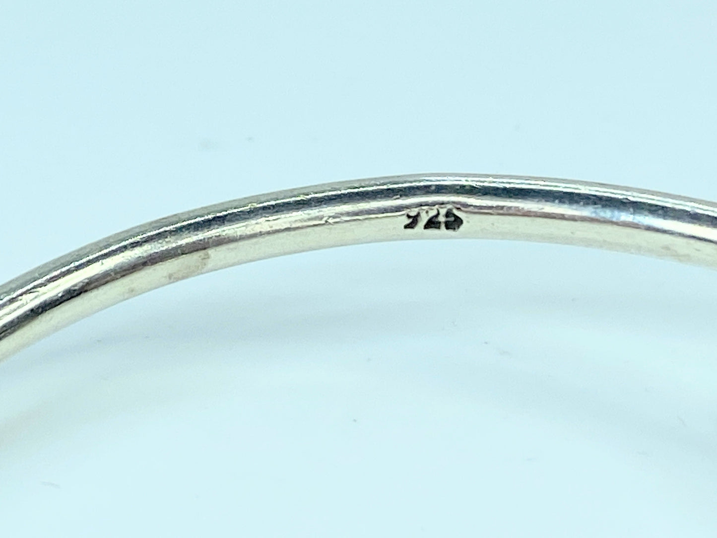 Vintage Sterling Silver 925 Lasso rope loop buckle bangle