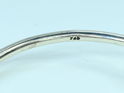 Vintage Sterling Silver 925 Lasso rope loop buckle bangle