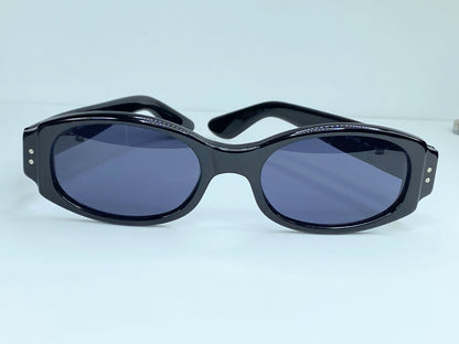 Authentic GUCCI GG2417/N/S 1HL 52mm Blue Black Sunglasses Italy Unisex GS246