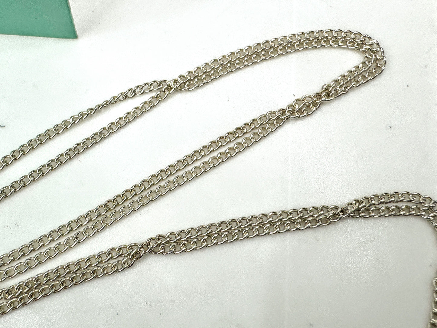 Vintage Tiffany & Co. Elsa Peretti Triple Open Heart Necklace 16.8" JR1887