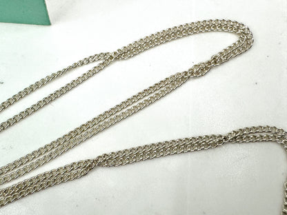 Vintage Tiffany & Co. Elsa Peretti Triple Open Heart Necklace 16.8" JR1887