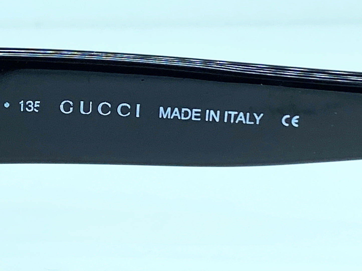 Authentic GUCCI GG2417/N/S 1HL 52mm Blue Black Sunglasses Italy Unisex GS246