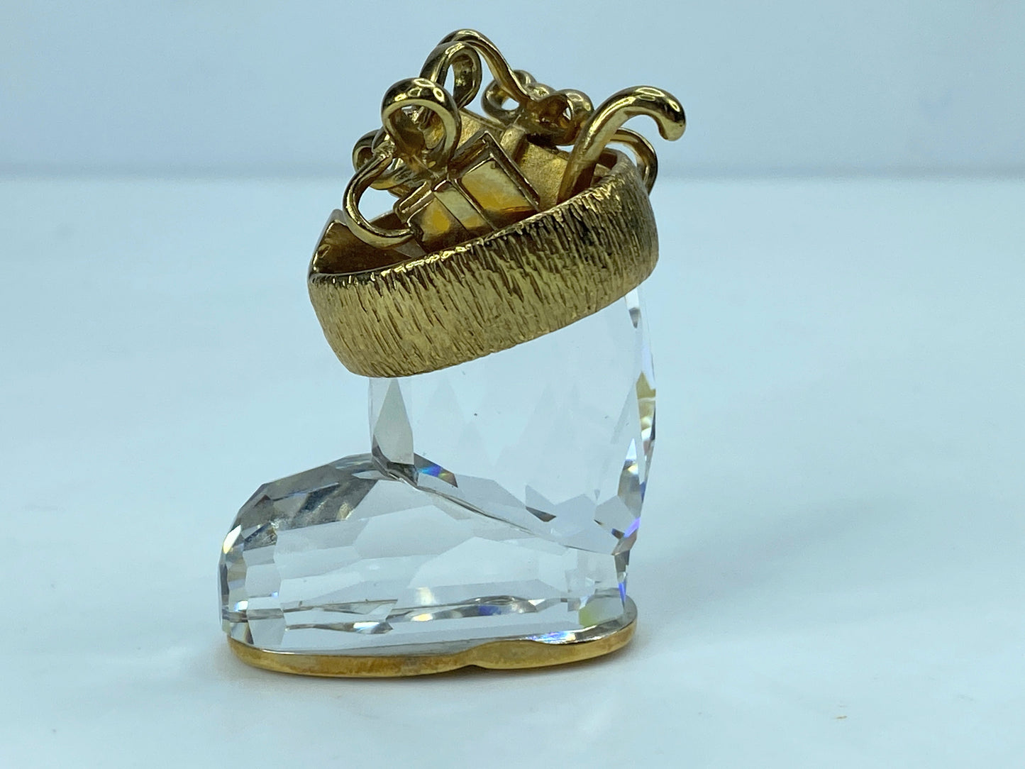 Swarovski Crystal Christmas Memories Christmas Boot Ornament Mirror COA S105