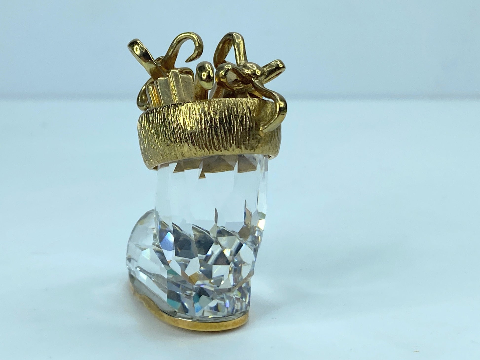 Swarovski Crystal Christmas Memories Christmas Boot Ornament Mirror COA S105
