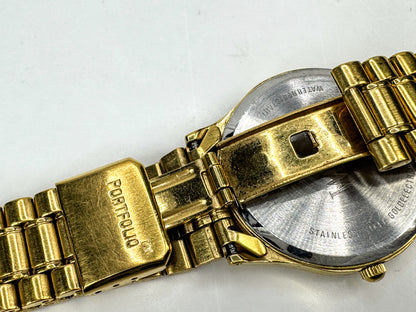 Tiffany Co Portfolio Roman Numeral Unisex Wristwatch 32mm Sized 7.5" W-192 SS466