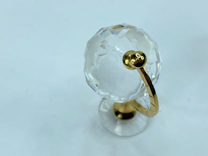 Retired Swarovski Crystal Mini Globe with Etched Continents Mint COA S106