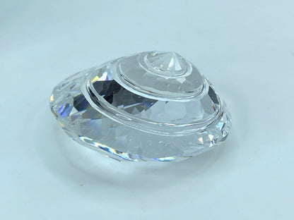 Swarovski Crystal Spiral Top Shell Figurine 880693 Swan Logo Retired S108