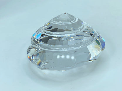 Swarovski Crystal Spiral Top Shell Figurine 880693 Swan Logo Retired S108