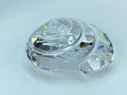Swarovski Crystal Spiral Top Shell Figurine 880693 Swan Logo Retired S108